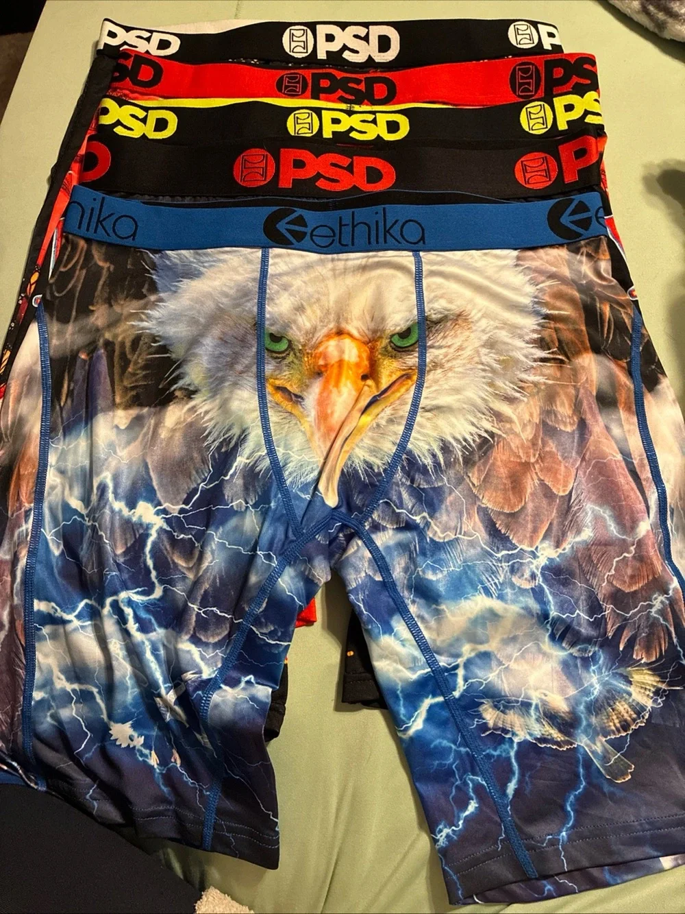 PSD/Ethika mens boxer briefs lot of 5 size XL